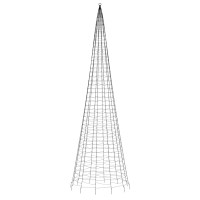 Produktbild för LED julgran 1534 LEDs kallvit 500 cm