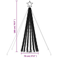 Produktbild för Julgranskon 275 LEDs kallvitt 180 cm