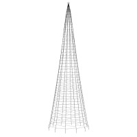 Produktbild för Julbelysning till flaggstång 1534 LEDs blå 500 cm