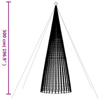 Produktbild för Julgranskon 1544 LEDs färgglad 500 cm