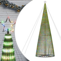 Produktbild för Julgranskon 1544 LEDs färgglad 500 cm