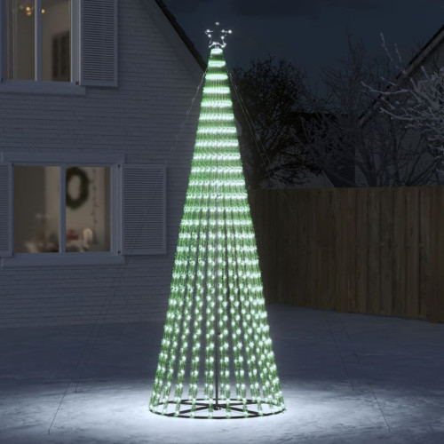 vidaXL Julgranskon 688 LEDs kallvit 300 cm