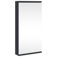 Miniatyr av produktbild för Spegelskåp hörn grå 30x24x60 cm