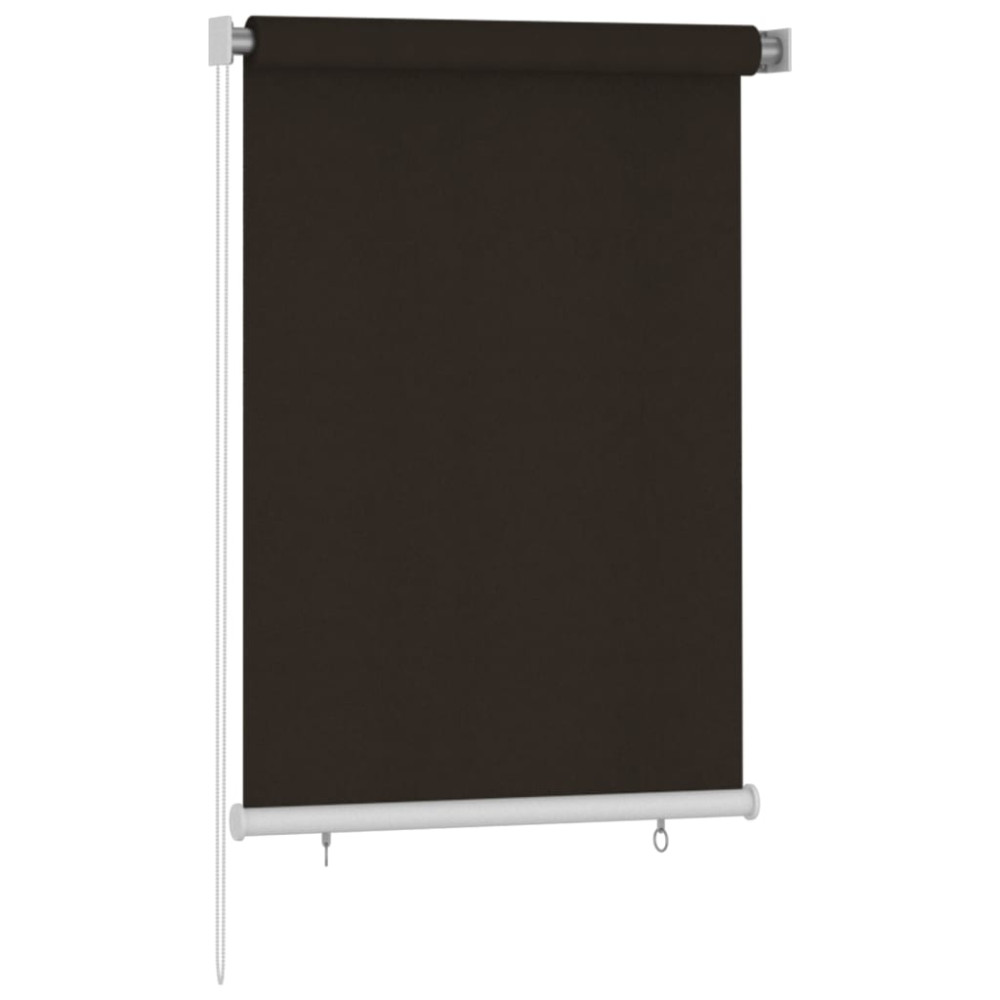 Produktbild för Rullgardin utomhus 105 (B) x 140 (H) cm brun HDPE