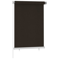 Produktbild för Rullgardin utomhus 105 (B) x 140 (H) cm brun HDPE