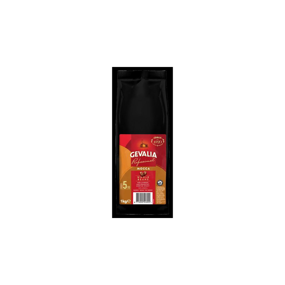 Produktbild för Kaffe GEVALIA Mocca Hela bönor 1kg 8/krt