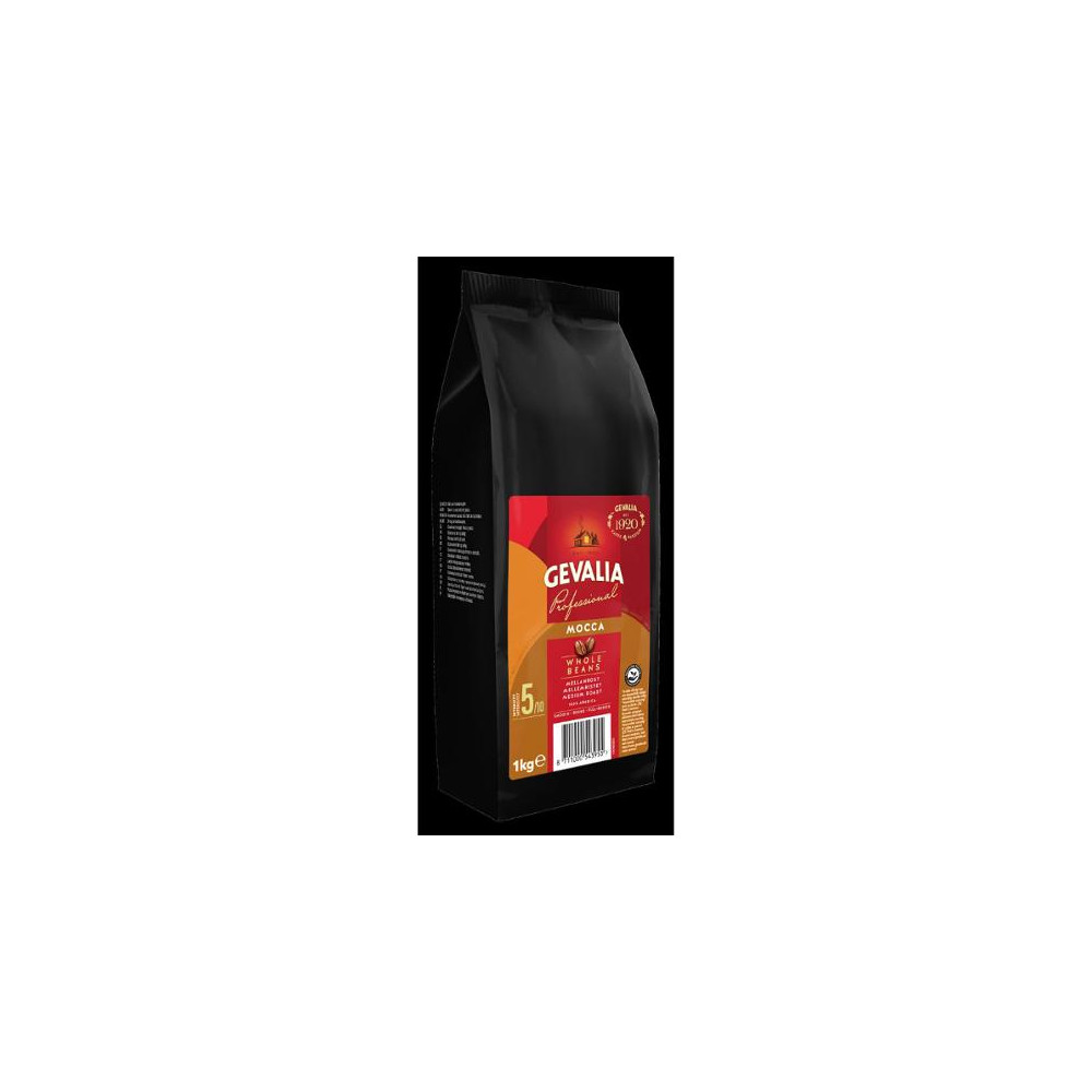 Produktbild för Kaffe GEVALIA Mocca Hela bönor 1kg 8/krt