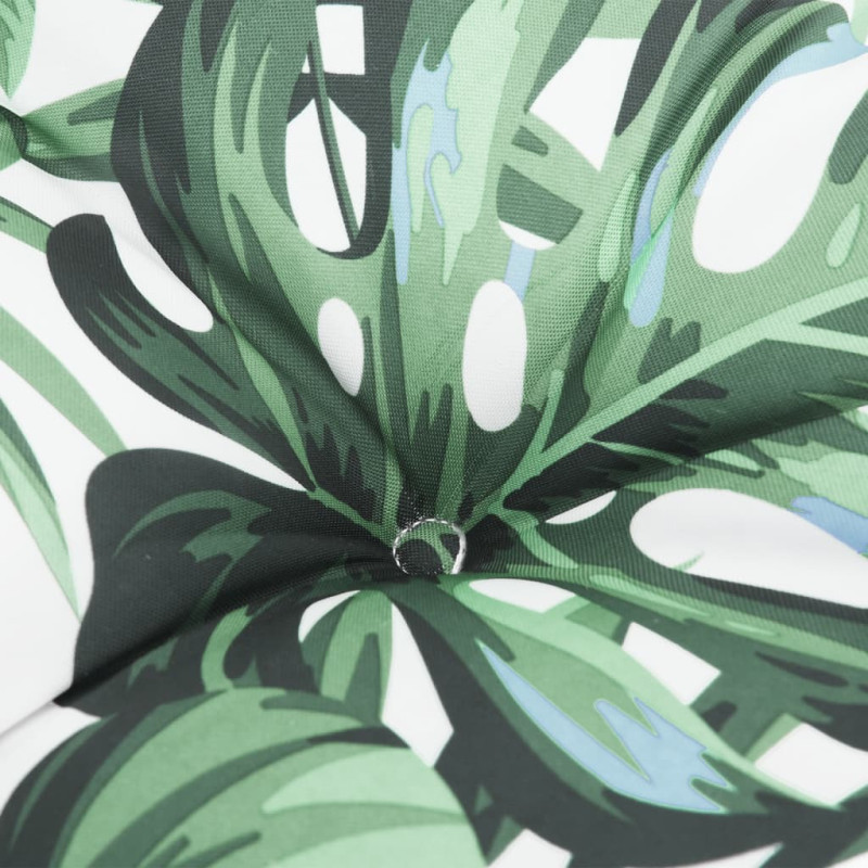 Produktbild för Palldyna bladmönster 60x61,5x10 cm tyg