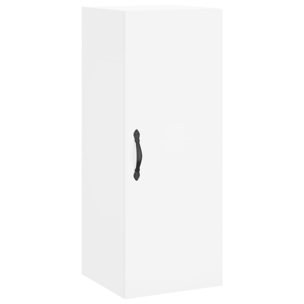 Produktbild för Högskåp vit 34,5x34x180 cm konstruerat trä