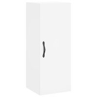 Produktbild för Högskåp vit 34,5x34x180 cm konstruerat trä
