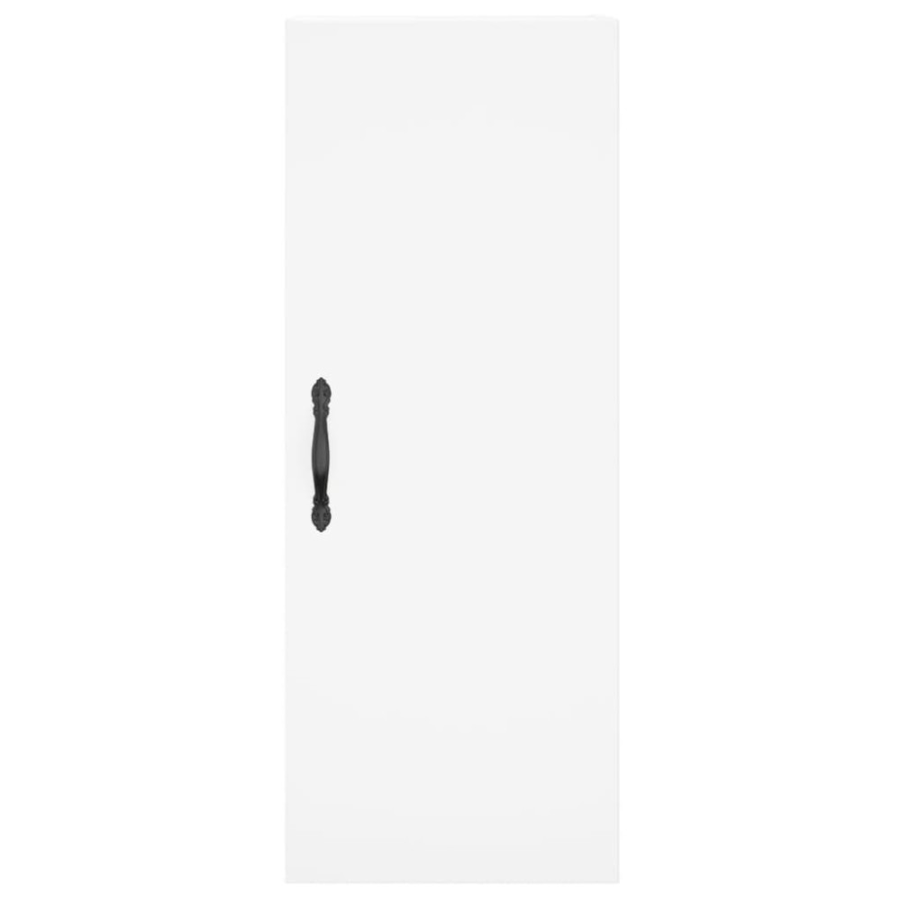 Produktbild för Högskåp vit 34,5x34x180 cm konstruerat trä