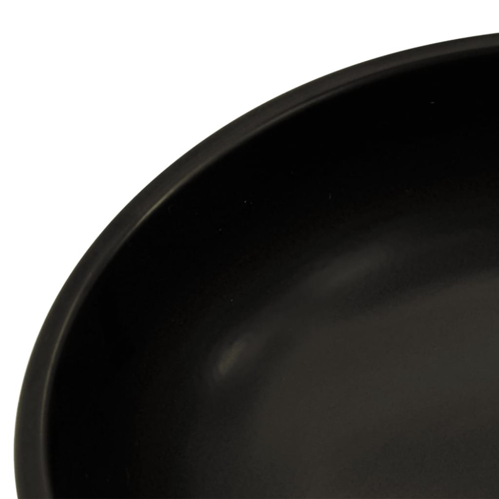 Produktbild för Handfat svart och blå rund Φ41x14 cm keramik