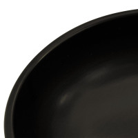 Produktbild för Handfat svart och blå rund Φ41x14 cm keramik