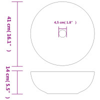 Produktbild för Handfat flerfärgad rund Φ41x14 cm keramik