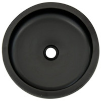 Produktbild för Handfat svart och brun rund Φ41x14 cm keramik