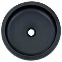 Produktbild för Handfat svart och blå rund Φ41x14 cm keramik