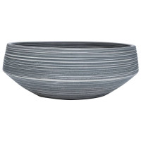 Miniatyr av produktbild för Handfat grå rund Φ41x14 cm keramik