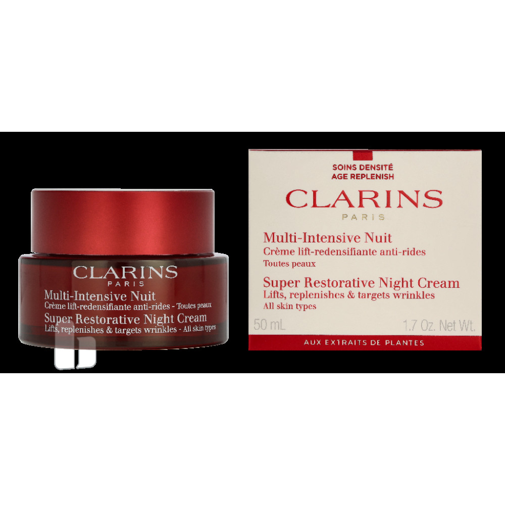 Produktbild för Clarins Super Restorative Night Cream Lifts Replenish & Target Wrinkles - All Skin Types 50 ml