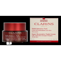 Produktbild för Clarins Super Restorative Night Cream Lifts Replenish & Target Wrinkles - All Skin Types 50 ml