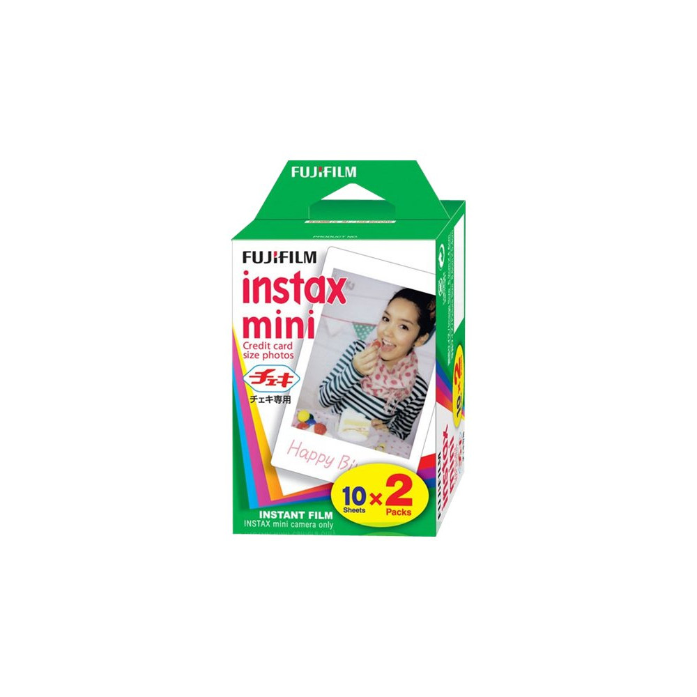 Produktbild för Fujifilm Instax Mini färgfilm för snabbframkallning - ISO 800 - 10 - 2 kassetter