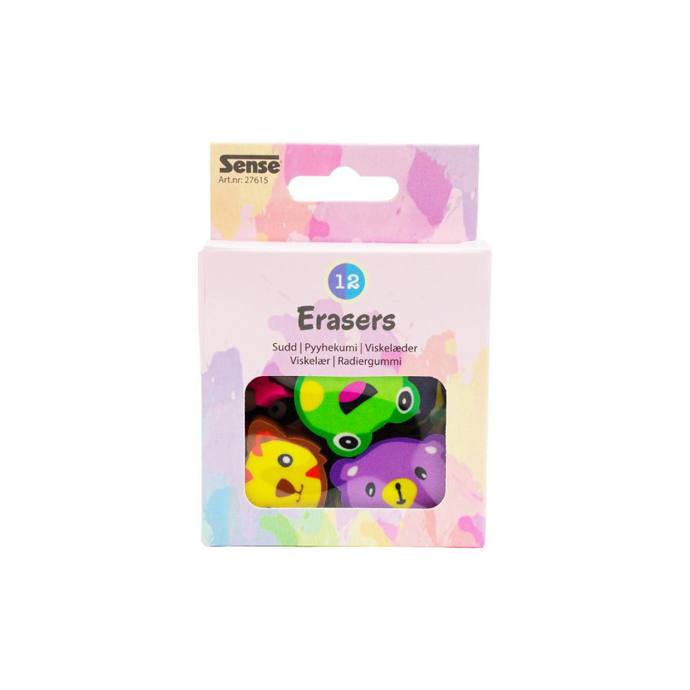 Produktbild för Radergrummi SENSE figurer 12/fp