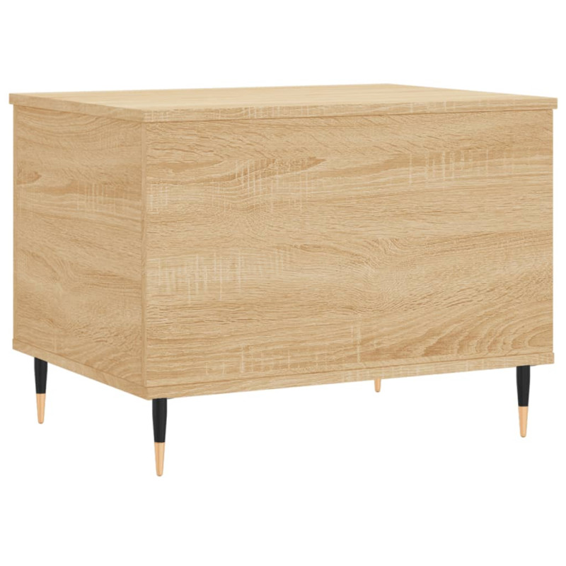 Produktbild för Soffbord sonoma-ek 60x44,5x45 cm konstruerat trä