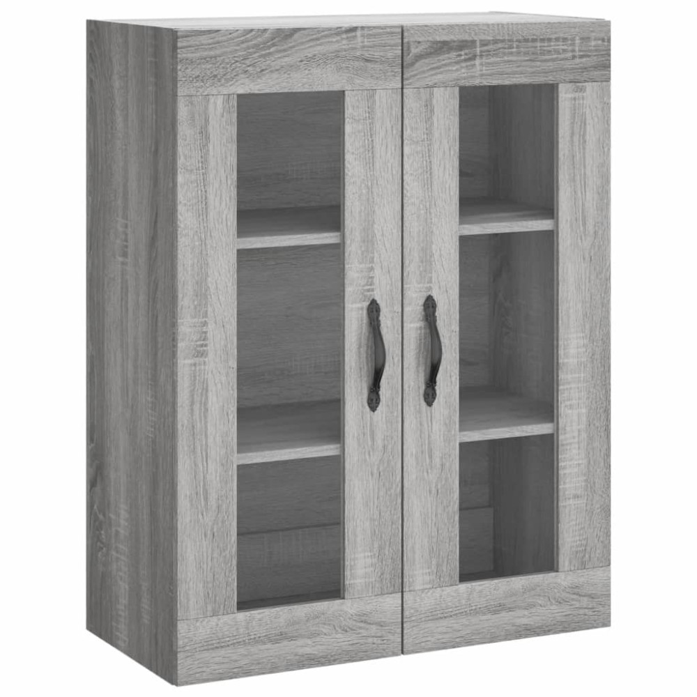 Produktbild för Högskåp Grå Sonoma 69,5x34x180 cm konstruerat trä