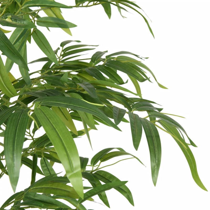 Produktbild för Konstväxt bambu 384 blad 120 cm grön