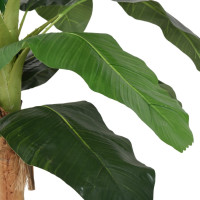 Produktbild för Konstgjord bananträd 19 blad 180 cm grön