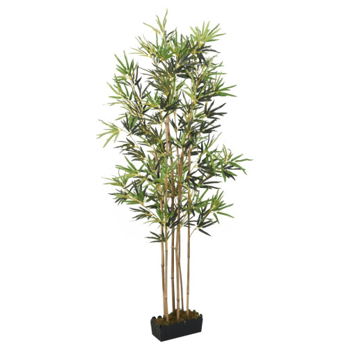 vidaXL Konstväxt bambu 1104 blad 180 cm grön
