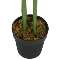 Produktbild för Konstväxt bambu 384 blad 120 cm grön