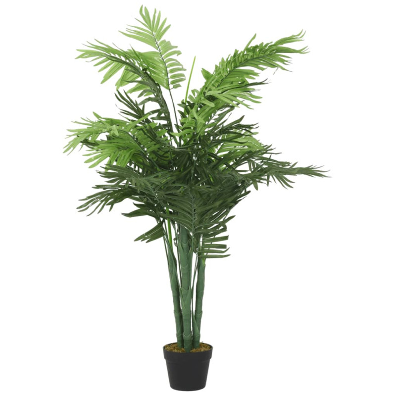 Produktbild för Konstväxt palm 18 blad 80 cm grön