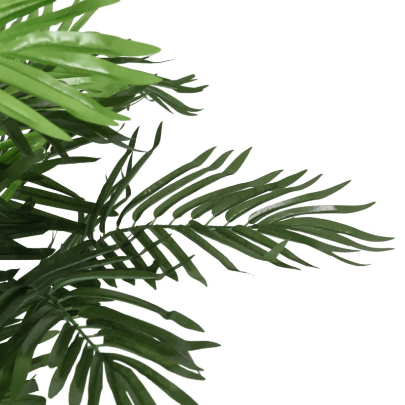 Produktbild för Konstväxt palm 18 blad 80 cm grön