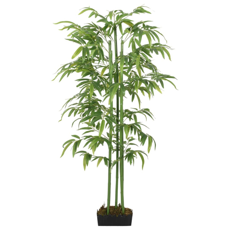 Produktbild för Konstväxt bambu 576 blad 150 cm grön