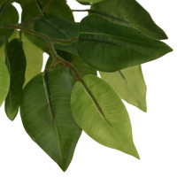 Produktbild för Konstväxt fikusträd 1260 blad 200 cm grön
