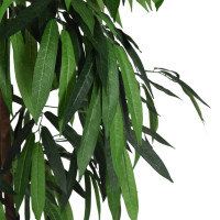 Produktbild för Konstväxt mangoträd 900 blad 180 cm grön
