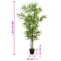 Produktbild för Konstväxt bambu 1288 blad 180 cm grön