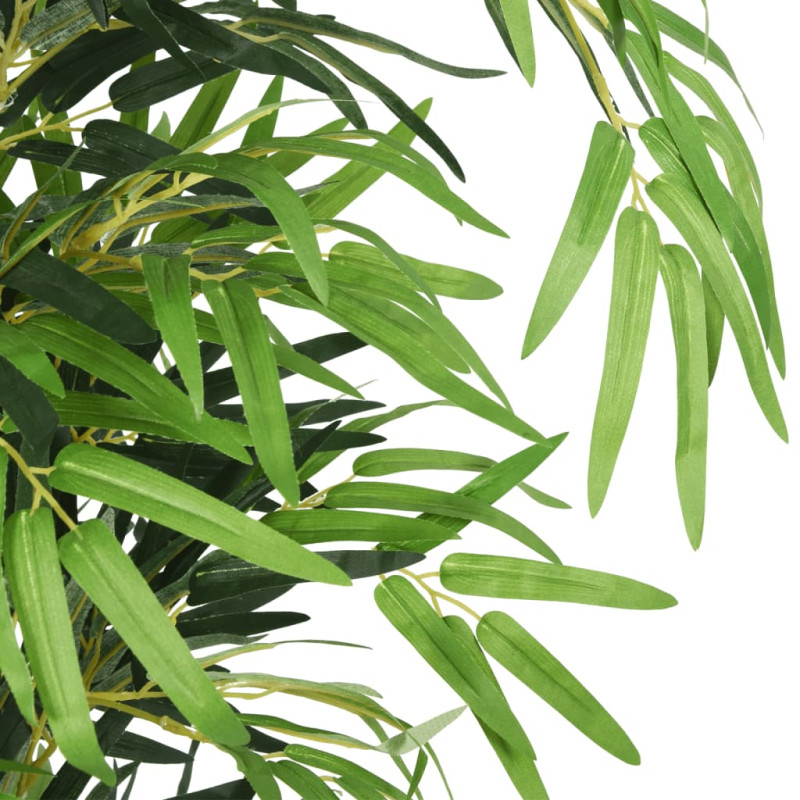 Produktbild för Konstväxt bambu 500 blad 80 cm grön