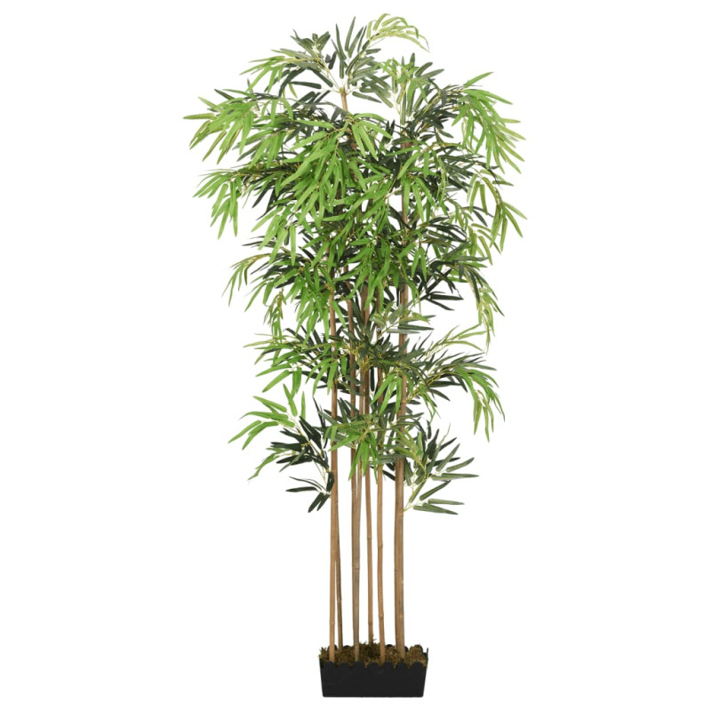 Produktbild för Konstväxt bambu 1095 blad 150 cm grön