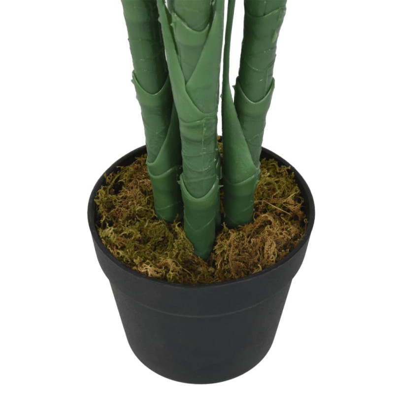 Produktbild för Konstväxt palm 28 blad 120 cm grön