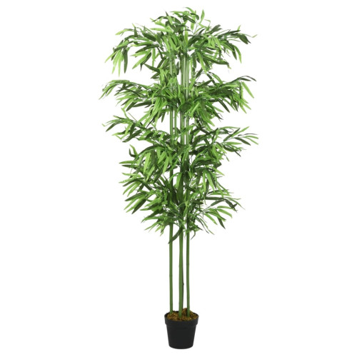 vidaXL Konstväxt bambu 240 blad 80 cm grön