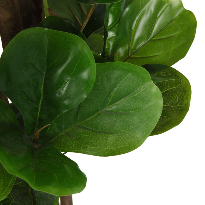 Produktbild för Konstväxt fikonträd 96 blad 80 cm grön
