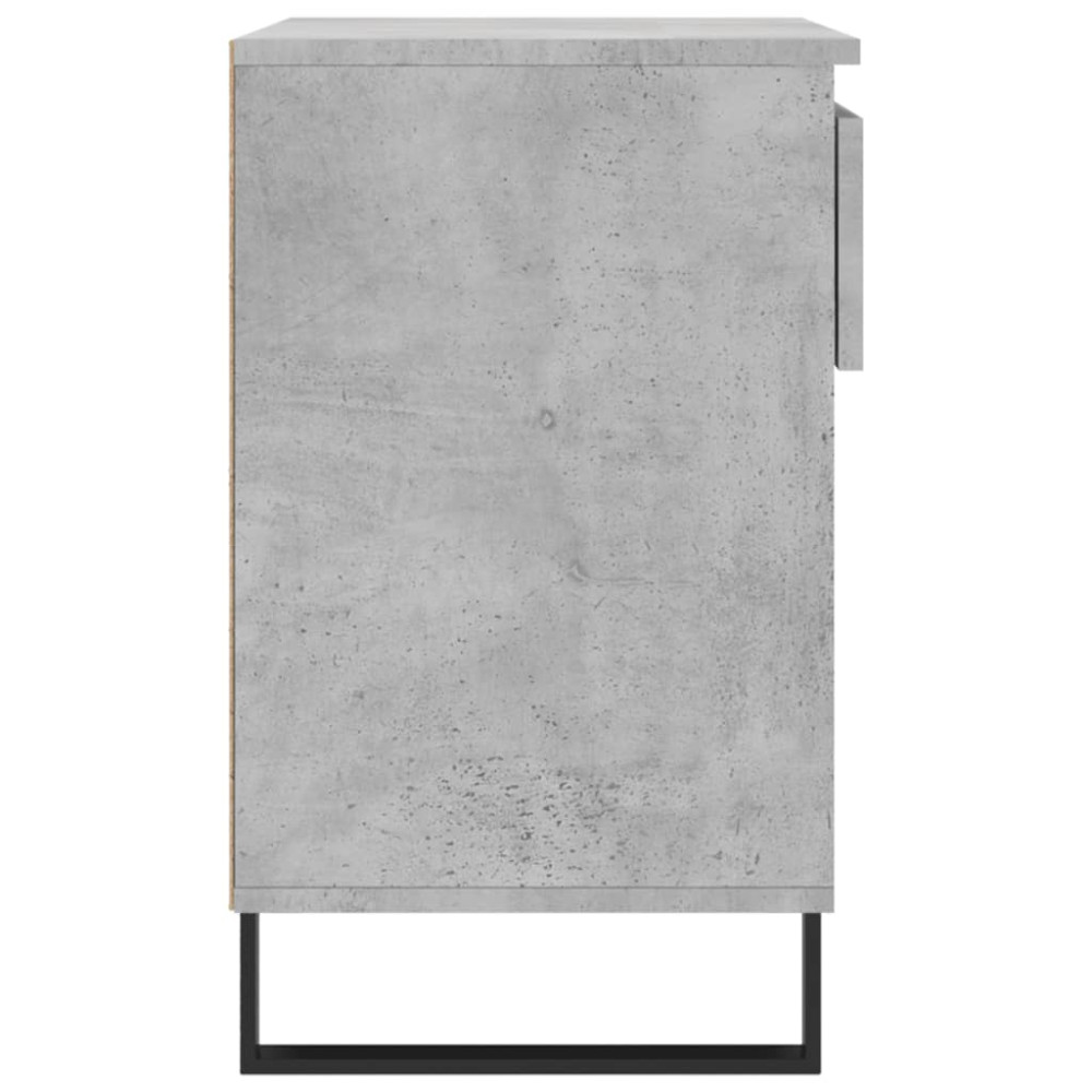 Produktbild för Skoskåp betonggrå 70x36x60 cm konstruerat trä