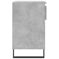 Produktbild för Skoskåp betonggrå 70x36x60 cm konstruerat trä