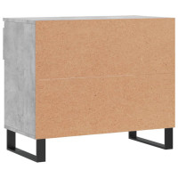 Produktbild för Skoskåp betonggrå 70x36x60 cm konstruerat trä