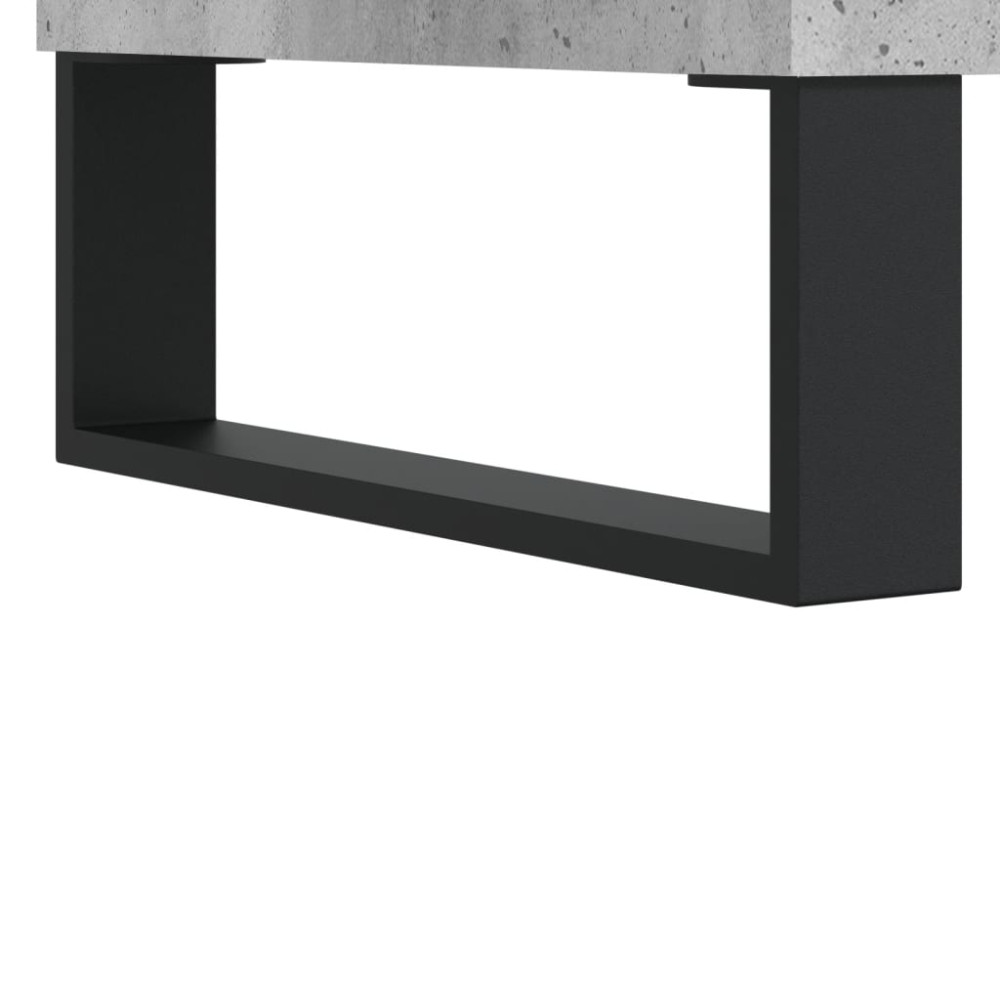 Produktbild för Skoskåp betonggrå 70x36x60 cm konstruerat trä