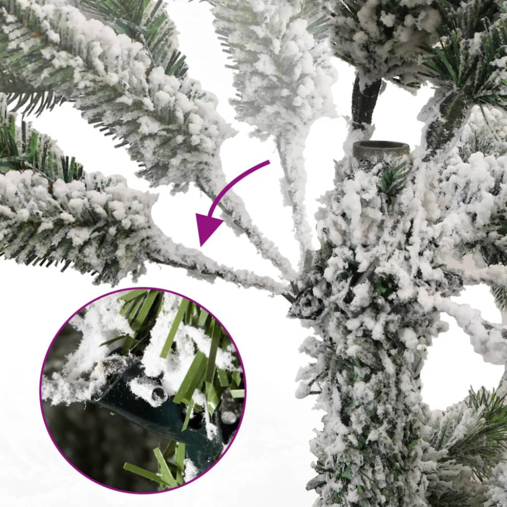 Produktbild för Plastgran med snö gångjärn 270 cm