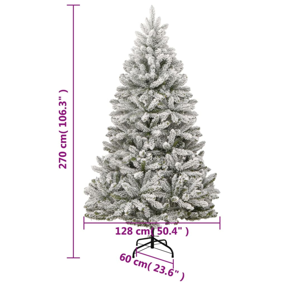 Produktbild för Plastgran med snö gångjärn 270 cm