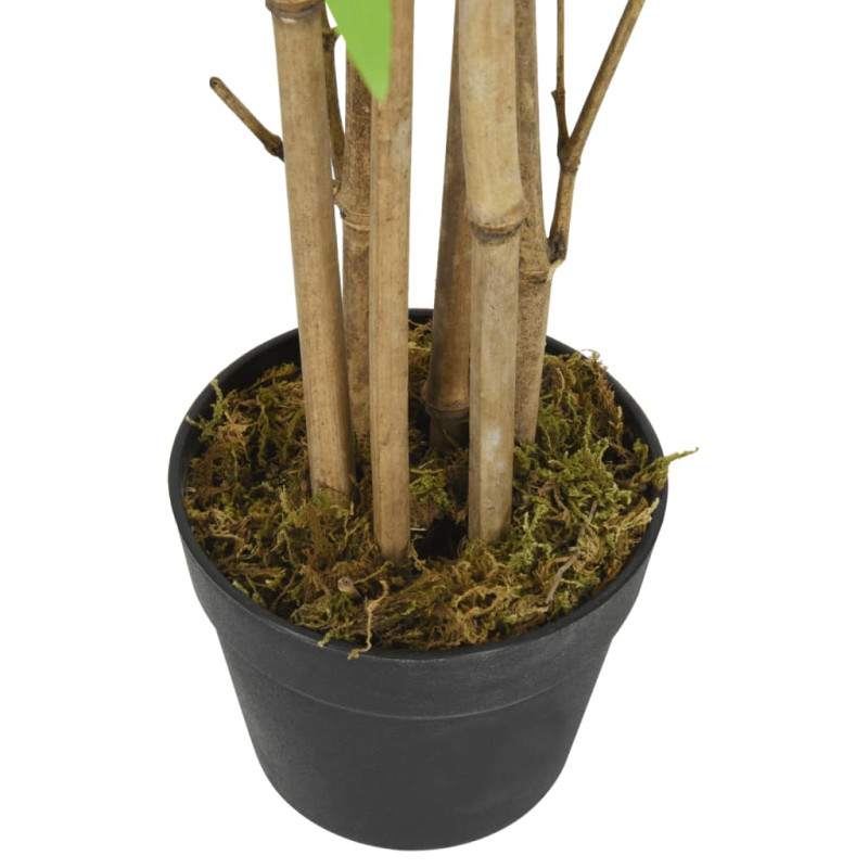 Produktbild för Konstväxt bambu 552 blad 120 cm grön