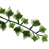 Produktbild för Konstväxt hängväxt 12 st 339 blad 90 cm grön och vit